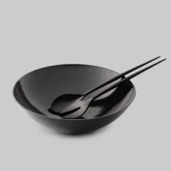 Salatbestik (Salat Sæt) -Køkkenudstyr 3510 Krenit Saladbowl saladset Black 1 grey ekstra