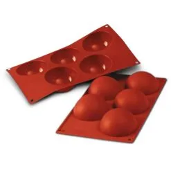 Muffinsforme & Silikoneforme Silikomart – Stor Halvkugleform Af Silikone (5 Stk)