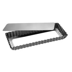 Tærteforme Patisse Silvertop – Rektangulær Tærteform M/løs Bund – 35 Cm.
