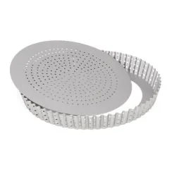 Tærteforme Patisse Silvertop – Tærteform M/løs Bund – Ø24 Cm.